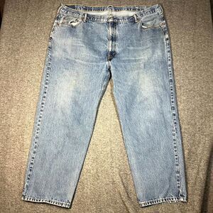 Levi's 550 Mens Jeans 50X30 (A: 47x29.5) Blue Denim Straight Leg Relaxed Fit